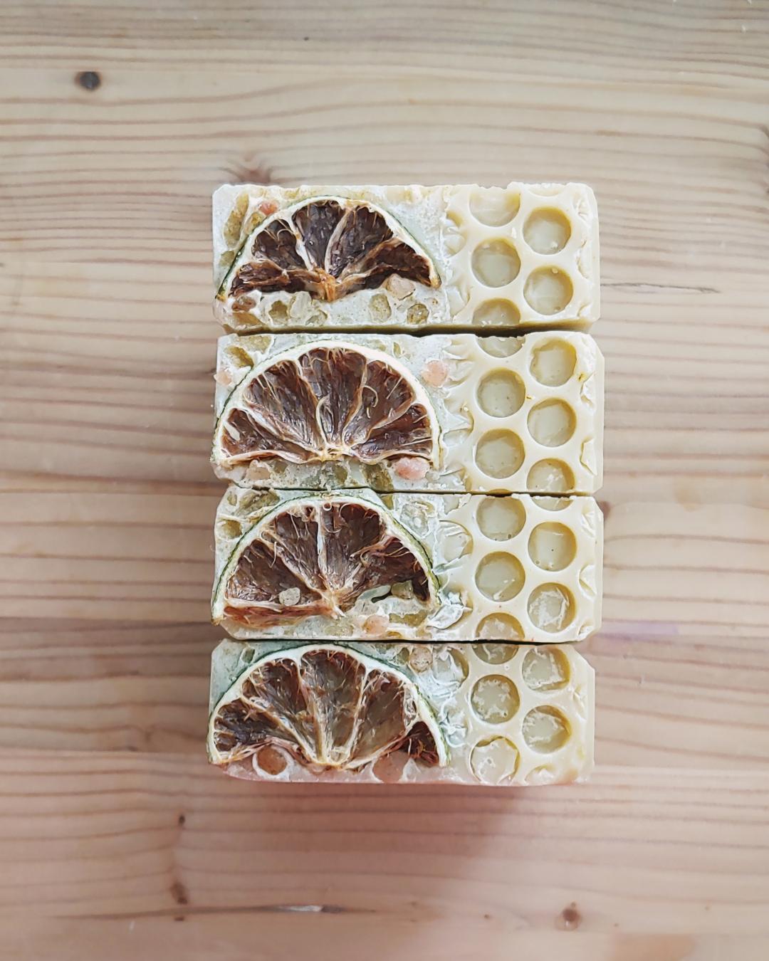 Lime Honeycomb Handmade Essential Oil Soap